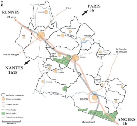 Carte du territoire de RAFCom